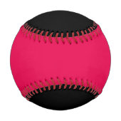 Personalisiert Neon Pink und Black Baseball (Vorderseite)