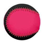Personalisiert Neon Pink und Black Baseball (Vorderseite Links)