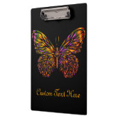 Personalisiert Neon Rainbow Butterfly Klemmbrett (Links)