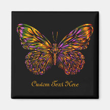 Personalisiert Neon Rainbow Butterfly