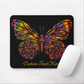 Personalisiert Neon Rainbow Butterfly Mousepad (Mit Mouse)