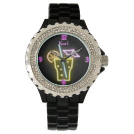 Personalisiert Neon Watch Armbanduhr