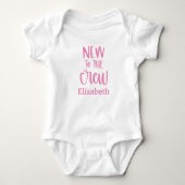 Personalisiert neu für die Crew Baby Geschenk Baby Baby Strampler (Vorderseite)