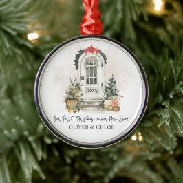 Personalisiert Neue Zuhause Erste Weihnachtsfarbe Ornament Aus Metall