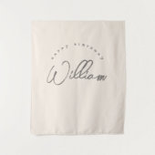 Personalisiert neutrale Bannerboys Wandteppich (Vorderseite)