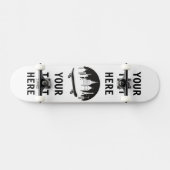Personalisiert - New York mit einem winzigen Skate Skateboard (Horizontal)