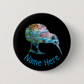 PERSONALISIERT NEW ZEALAND KIWI PAUA BUTTON (Vorderseite)