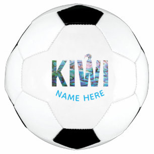 PERSONALISIERT NEW ZEALAND KIWI PAUA FUßBALL