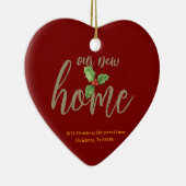 Personalisiert New Zuhause Ornament - Hauswärmespe (Rechts)