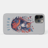 Personalisiert Nice Kitten Floral Cat Case-Mate iPhone Hülle (Rückseite (Horizontal))