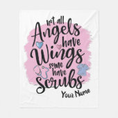 Personalisiert - Nicht alle Engel haben Fleece (Vorderseite)