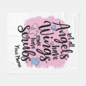 Personalisiert - Nicht alle Engel haben Fleece (Vorderseite (Horizontal))