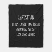 Personalisiert nicht erwachsen heute fleecedecke (Vorderseite)