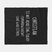 Personalisiert nicht erwachsen heute fleecedecke (Vorderseite (Horizontal))