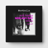 Personalisiert NICHT HEUTE SATAN Fotoplatte (Vorderseite)