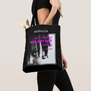 Personalisiert NICHT HEUTE SATAN Tasche