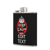 Personalisiert nicht ruhig und der Text schwarz Be Flachmann (Links)