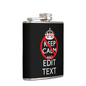 Personalisiert nicht ruhig und der Text schwarz Be Flachmann (Rechts)