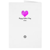 Personalisiert Niece 1. Muttertag (Hinten)