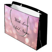 Personalisiert Niece Birthday Große Geschenktüte (Rückseite Schrägansicht)