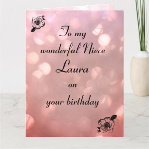 Personalisiert Niece Birthday Karte