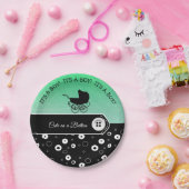 Personalisiert Niedlich als Button Baby Dusche Pappteller (Party)