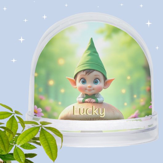 Personalisiert Niedlich Baby Elf Snow Globe Schneekugeln