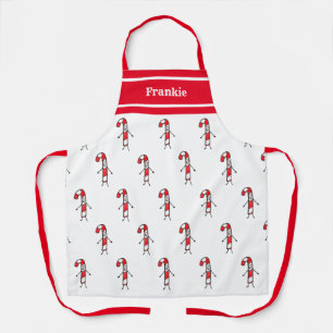 Personalisiert Niedlich Candy Cane Schürze