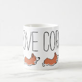 Personalisiert Niedlich Corgi Simple White Kaffeetasse (Mittel)