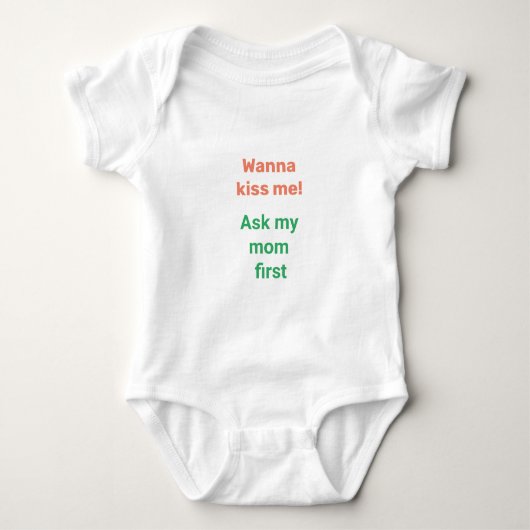 Personalisiert Niedlich Funny Baby Strampler (Vorderseite)