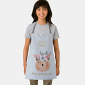 Personalisiert Niedlich I Liebe Beary Schürze (Insitu)