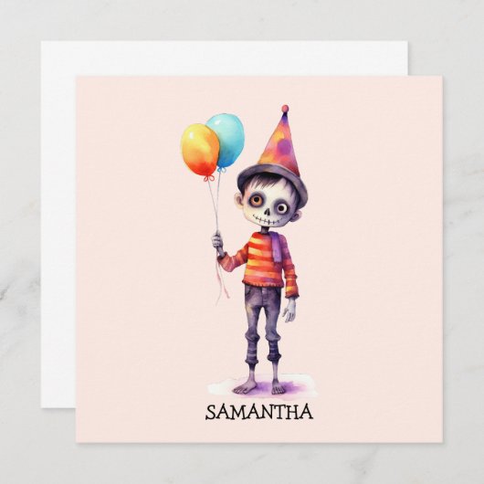 Personalisiert Niedlich Kid Zombie Halloween (Vorne/Hinten)