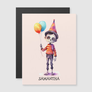 Personalisiert Niedlich Kid Zombie Halloween Magnetkarte