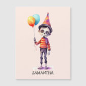 Personalisiert Niedlich Kid Zombie Halloween Magnetkarte (Vorderseite)