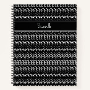 Personalisiert, Niedlich und elegant Zebra-Muster Notizblock