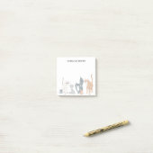 Personalisiert Niedliche Cat Gang Post-it Klebezettel (Auf Schreibtisch)