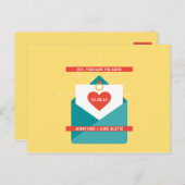 Personalisiert - Niedliche Illustration Save the D Postkarte (Vorne/Hinten)