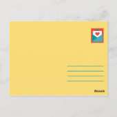 Personalisiert - Niedliche Illustration Save the D Postkarte (Rückseite)