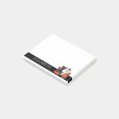 Personalisiert Niedliche Katzen Kürkin Halloween Post-it Klebezettel (angewinkelt)