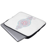 Personalisiert Niedliche Kawaii Bunny Ornamental M Laptopschutzhülle (Vorne Knopf)