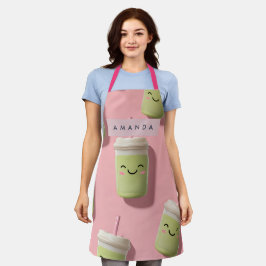 Personalisiert Niedliche Kawaii Pastel Smoothie Ma Schürze