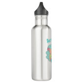 Personalisiert Niedliche Mermaid Edelstahlflasche (Links)