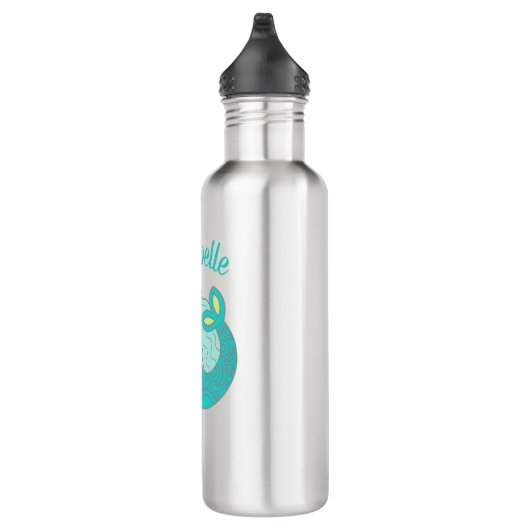 Personalisiert Niedliche Mermaid Edelstahlflasche (Rechts)