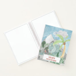 Personalisiert Niedliche Triceratops Dinosaur Sket Notizblock