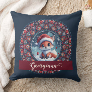 Personalisiert Niedliche Weihnachten Kawaii Fox Do Kissen