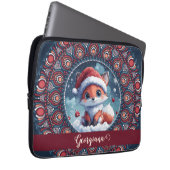 Personalisiert Niedliche Weihnachten Kawaii Fox Do Laptopschutzhülle (Vorne Rechts)