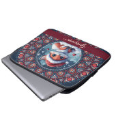 Personalisiert Niedliche Weihnachten Kawaii Fox Do Laptopschutzhülle (Vorne Knopf)