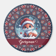 Personalisiert Niedliche Weihnachten Kawaii Fox Do