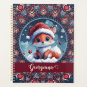 Personalisiert Niedliche Weihnachten Kawaii Fox Do Planer (Vorderseite)