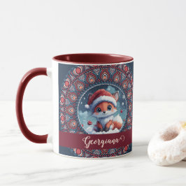 Personalisiert Niedliche Weihnachten Kawaii Fox Do Tasse